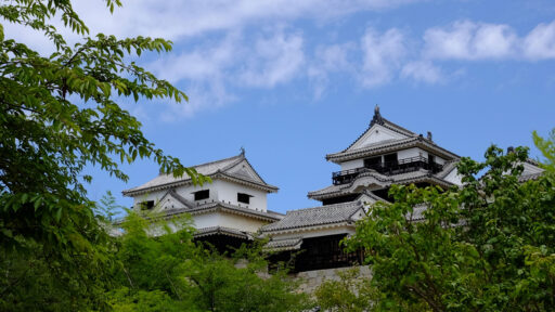 愛媛県の松山城の風景写真