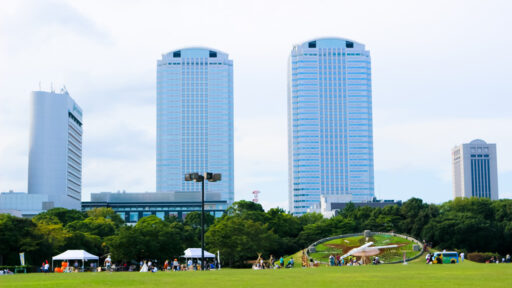 千葉県千葉市の幕張新都心の風景写真