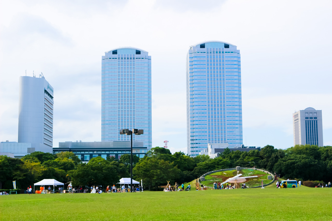 千葉県千葉市の幕張新都心の風景写真