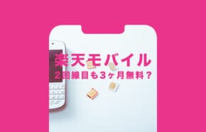非公開: 楽天モバイルで2回線目&複数回線契約時も3ヶ月無料になる?