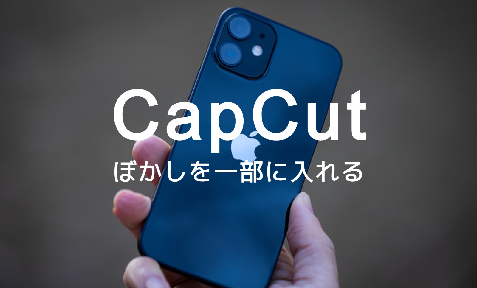 CapCut(キャップカット)でぼかしを一部に入れるやり方を解説！のサムネイル画像