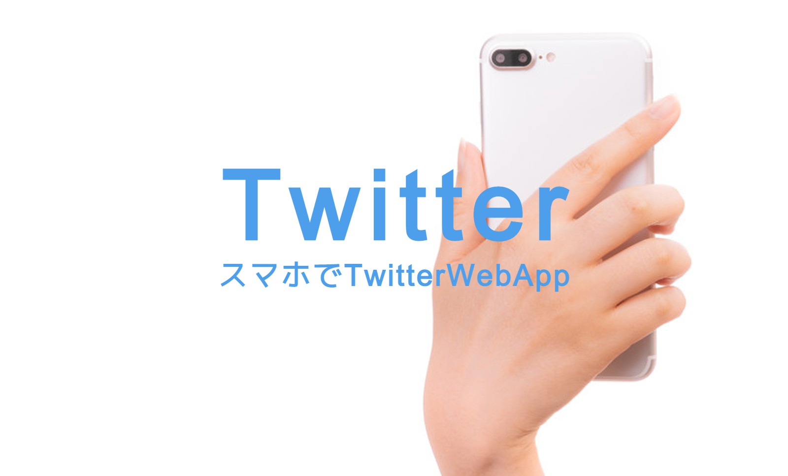 Twitter Web Appをスマホからやる方法はある？のサムネイル画像