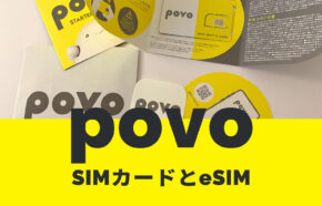 povoでSIMカードとeSIMはどっちがいい？おすすめは？