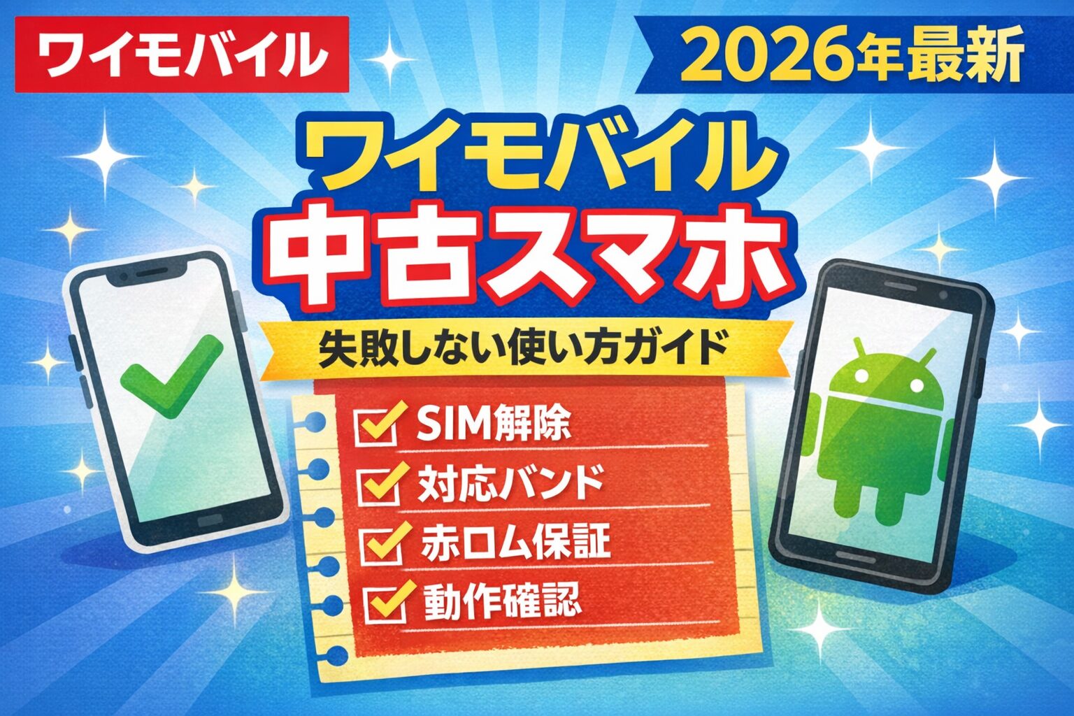 ワイモバイルで中古スマホ端末を使いたい場合は？対応機種や注意点を解説のサムネイル画像