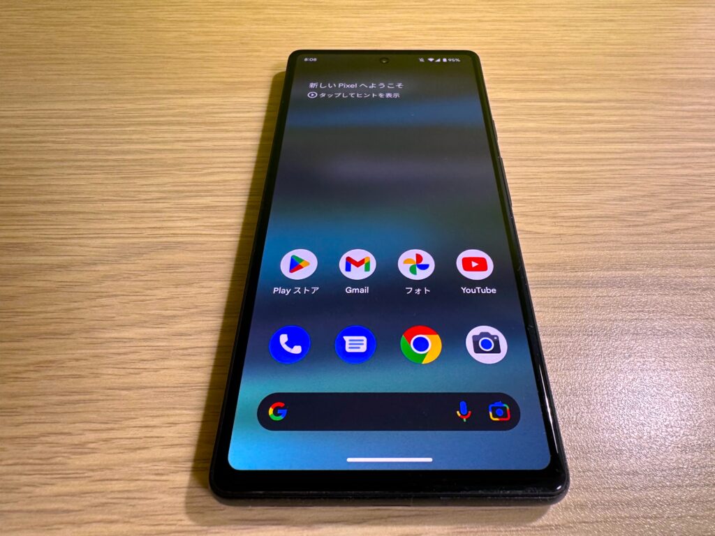 Google Pixel 6aの画面の写真