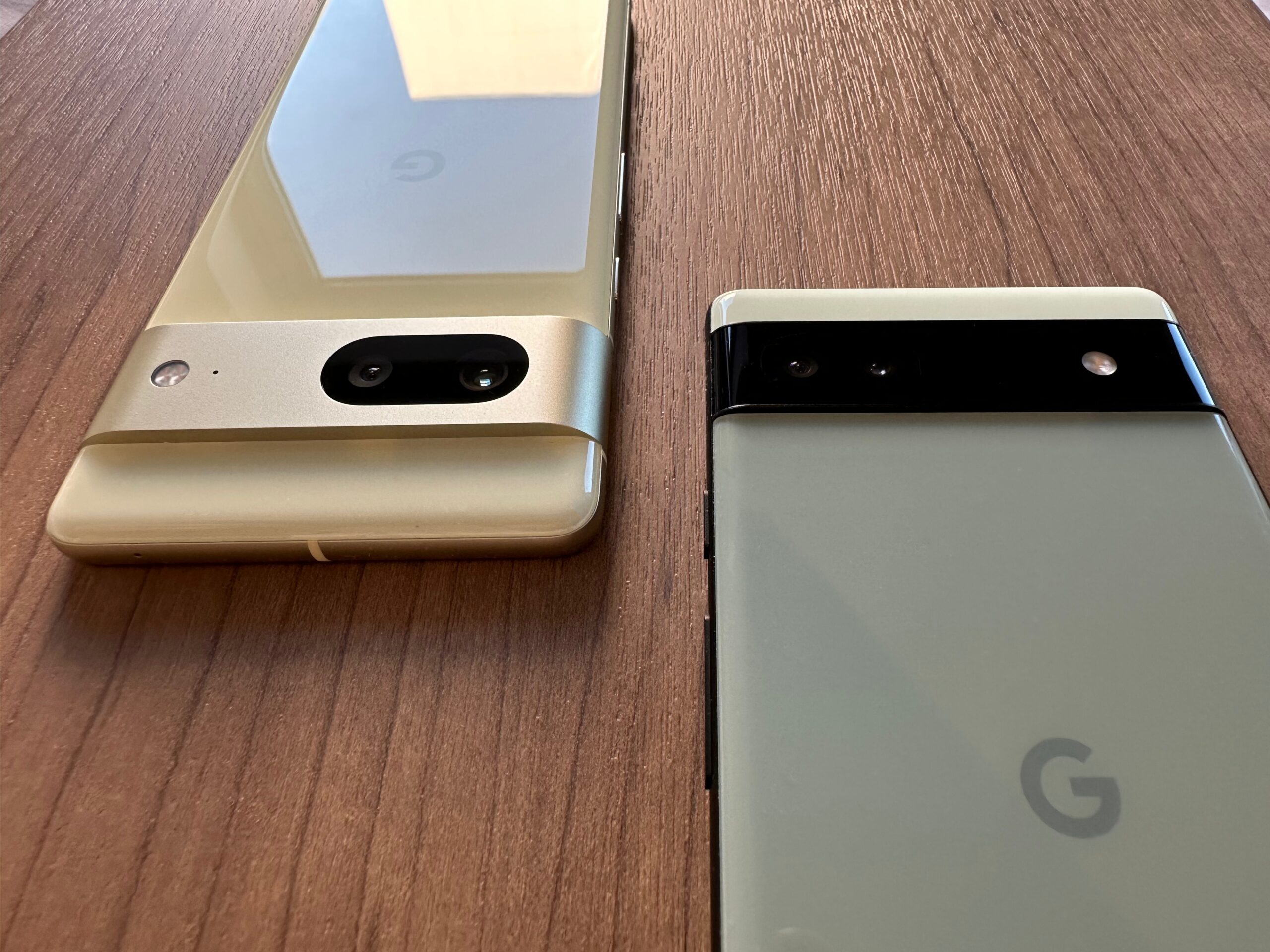 Google Pixel 7と6aの写真