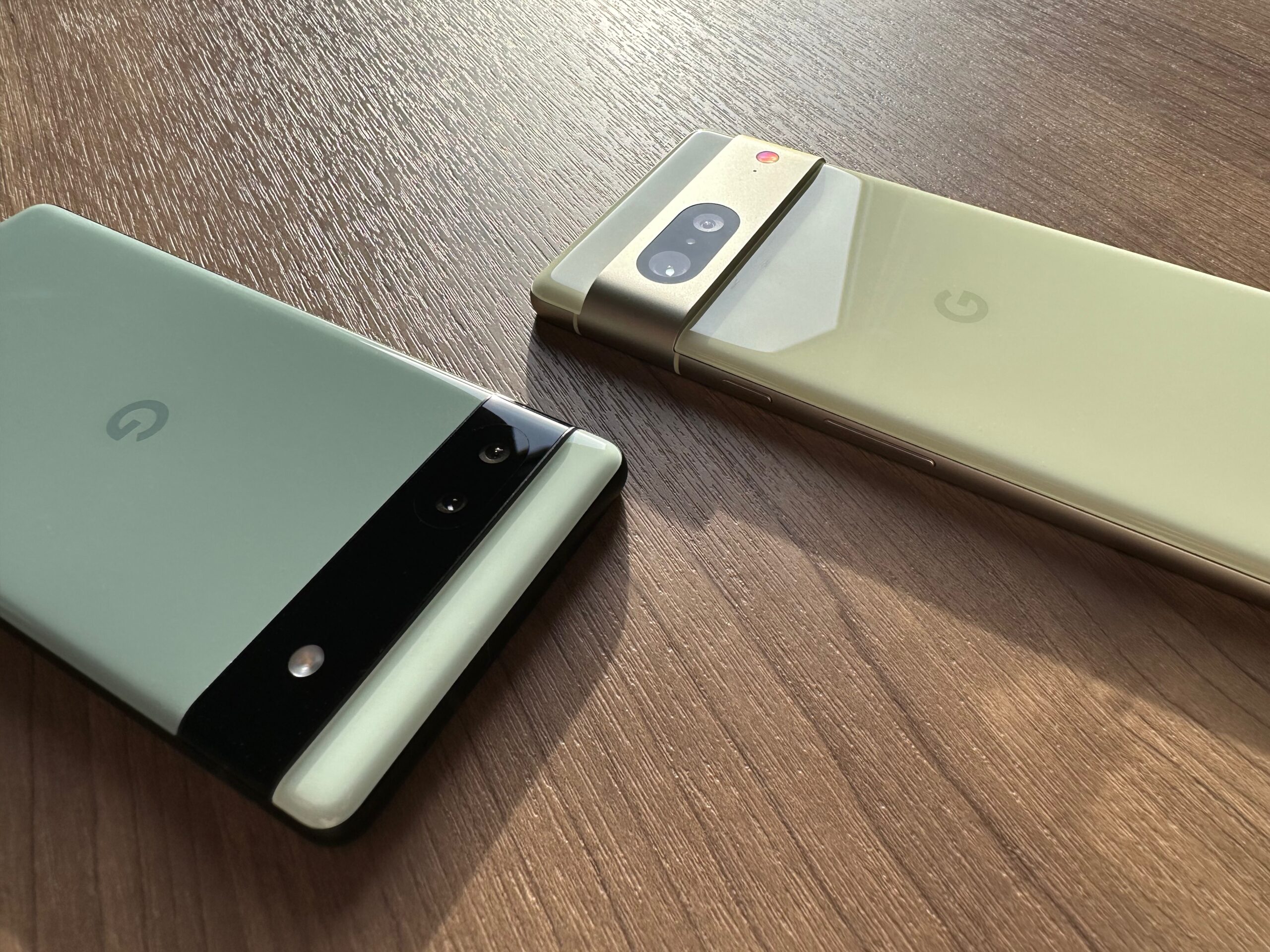 Google Pixel 6aと7の写真