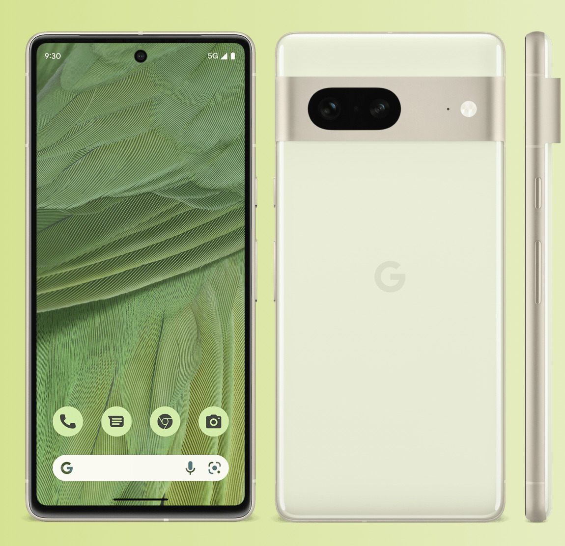 Google Pixel 6aのLemongrassのカラバリ