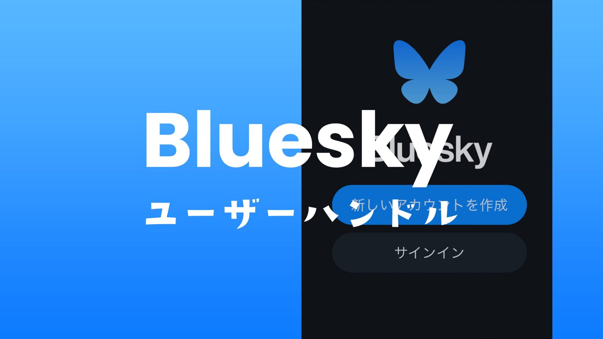 ブルースカイ(Bluesky)のユーザーハンドルの例や使える文字は？登録できない場合の対処法。のサムネイル画像